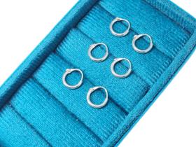 Kit Conjunto Trio Argolas Redondas Prata 925 10mm