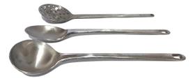 Kit Conjunto Utensilios Culinarios Colher Concha Escumadeira Kit Conjunto Utensilios Culinarios Colher Concha Escumadeira