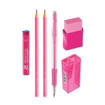 Kit Conjuntos NEON Escolar Papelaria Lapiseira, Lápis, Apontador, Borracha e Grafite Kit Conjuntos NEON Escolar Papelaria Lapiseira, Lápis, Apontador, Borracha e Grafite