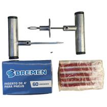 Kit Conserto E Reparo De Pneus C/60 Macarrão Remendos Viluz