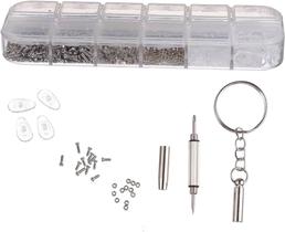 Kit Conserto Para Óculos Com Chave Plaquetas Parafusos