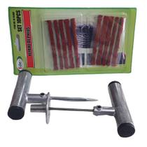 Kit Conserto Pneu Viluz Moto Carro + 10 Remendo Macarrão