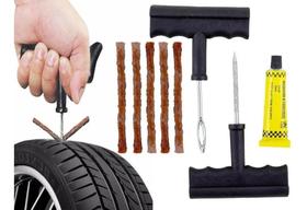 Kit Conserto Remendo Reparo De Pneus Sem Câmara Com Macarrão Kit Conserto Remendo Reparo De Pneus Sem Câmara Com Macarrão