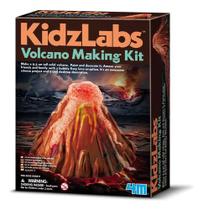 Kit Construa Seu Vulcão Brinquedo Educativo Kidz Labs 4m