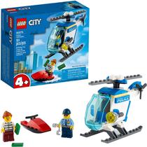 Kit Construção Helicóptero Polícia LEGO City Brinquedo Legal Helicóptero Polícia 60275, Novo 2021