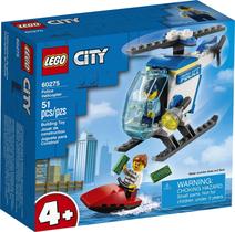 Kit Construção Helicóptero Polícia LEGO City Brinquedo Legal Helicóptero Polícia 60275, Novo 2021