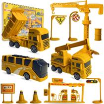 Kit Construção Infantil Com Guindaste Tratores De Brinquedo - UNID / 60