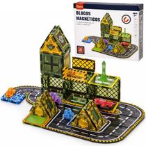 Kit Construção Magnético 45 Peças Criatividade Infantil Kit Construção Magnético 45 Peças Criatividade Infantil