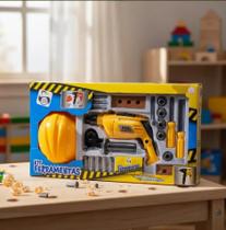 Kit Construtor Ferramentas Acessórios Infantil Contrução