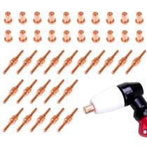 kit Consumíveis Pt31 Cut-40 Plasma Bico Eletrodo Longo 40 Peças