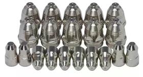 Kit Consumíveis Tocha Corte Plasma P80: 10 un. Bico - 5 un. Eletrodo