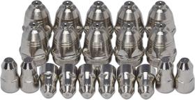 Kit Consumíveis Tocha Corte Plasma P80: 10 un. Bico - 5 un. Eletrodo Kit Consumíveis Tocha Corte Plasma P80: 10 un. Bico - 5 un. Eletrodo