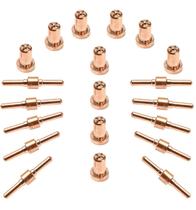 Kit Consumíveis Tocha Corte Plasma PT31: 10 un. Bico Longo. - 10 un. Eletrodo Longo.