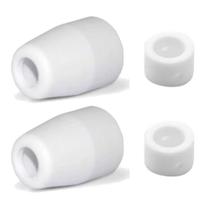 Kit Consumíveis Tocha Corte Plasma PT31: 2 Anel Difusor Cerâmico.+ 2 Bocal Cerâmico- Galzer
