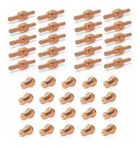 Kit Consumíveis Tocha Corte Plasma PT31: 20 un. Bico Longo. - 20 un. Eletrodo Longo.