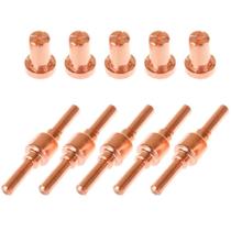 Kit Consumíveis Tocha Corte Plasma PT31: 20 un. Bico Longo. - 50 un. Eletrodo Longo Kit Consumíveis Tocha Corte Plasma PT31: 20 un. Bico Longo. - 50 un. Eletrodo Longo