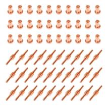 Kit Consumíveis Tocha Corte Plasma PT31: 50 un. Bico Longo. - 50 un. Eletrodo Longo. Kit Consumíveis Tocha Corte Plasma PT31: 50 un. Bico Longo. - 50 un. Eletrodo Longo.