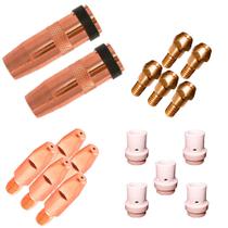 Kit Consumíveis Tocha Mig Mag TBI 260 ESAB Bico 0,9mm (BINZEL)