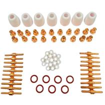 Kit Consumíveis Tocha Plasma Longo com 74 Peças V8 BRASIL
