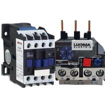 Kit contator cjx2-d0910 na 127v 60hz + relê térmico 2,5-4