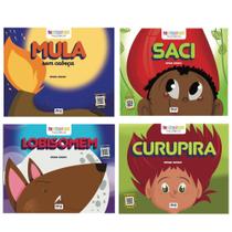 Kit Contos Folclóricos: Saci + Mula Sem Cabeça + Lobisomem + Curupira - Pae Editora