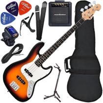 Kit Contrabaixo PHX JB 3TS Jazz Bass 4 Cordas Sunburst Bx03