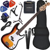 Kit Contrabaixo Phx Pbs 3Ts Precision Bass 4 Cordas Sunburst