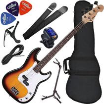 Kit Contrabaixo Phx Pbs 3Ts Precision Bass 4 Cordas Sunburst