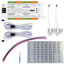 Kit Controlador De Luz De Escada Com Sensor De Movimento LED Flexível 32 Canais DC 12V 24V