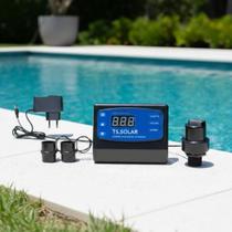 Kit Controlador Digital TS Solar V2 Bivolt Válvula Quebra Ecomasol Vácuo Piscina Kit Controlador Digital TS Solar V2 Bivolt Válvula Quebra Ecomasol Vácuo Piscina