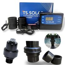 Kit Controlador Digital TS Solar V2 Bivolt Válvula Quebra Vácuo Válvula de Retenção