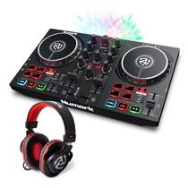 Kit Controlador DJ Numark Party Mix II com Fones HF175
