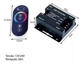 Kit Controlador E Controle Rgb Touch Fita Led Refletor Bivol - tb
