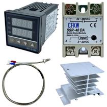 Kit Controlador Temperatura Digital Pid 40a Rex C100 Bivolt