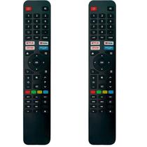 Kit Controle compatível com TV Vizzion BR LE43DF20 LE50UHD20 - Lelong / Sky / KA