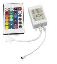 kit Controle Controlador Para Fita Led Rgb 5050 / 3528 com 24 Teclas