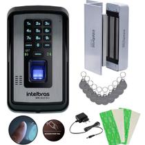 Kit Controle de Acesso Biométrico XPE 1013 BIO com Fechadura Eletroímã e 10 Chaveiros RFID