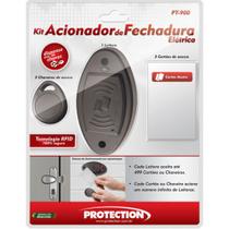 Kit controle de acesso com RFID Protection PT-900 acompanha cartão e chaveiro