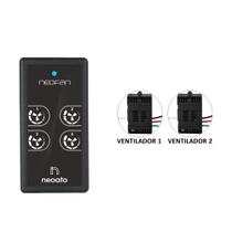Kit Controle Remoto para Ventilador Parede - 2 Ventiladores - NeoFan3000 2V - Neoato Inovação e Tecnologia