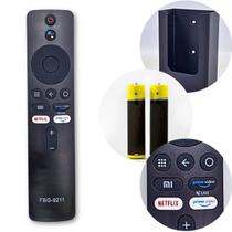 Kit Controle Remoto Pilha Suporte Compatível Mi Box FBG-9211