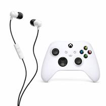 Kit Controle Xbox Series X Branco Com Fone Skullcandy Jib P2