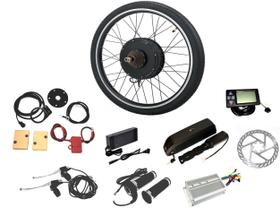 Kit Conversão Bicicleta Elétrica 1000w Roda Traseira Aro 29 com Bateria Lítio 48V / 14Ah