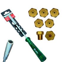 Kit conversão de fogão Para gás GN encanado + Chave canhão 7