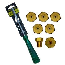 Kit conversão de fogão Para gás GN encanado + Chave canhão