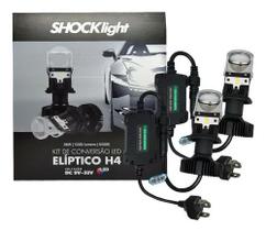 Kit conversao led eliptico h4 6500k 12v 36w 5200lm - ShockLight