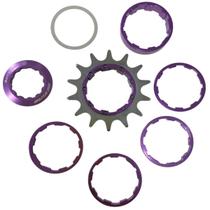 Kit Conversao Single Speed Brutus Pro 14 Dentes Roxo Kit Conversao Single Speed Brutus Pro 14 Dentes Roxo