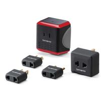 Kit conversor/adaptador Samsonite com bolsa 1600W 110V preto/vermelho