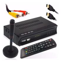 Kit Conversor Digital + Antena Interna 3 Metros - Set Top Box