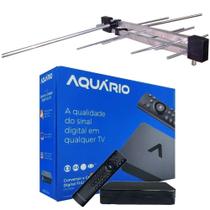 Kit conversor digital hd e antena externa de uhf alto ganho Kit conversor digital hd e antena externa de uhf alto ganho