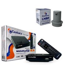 Kit Conversor Receptor Midiabox B7 C/ Lnbf Simples Century
